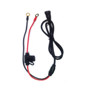 2FT Connector to O Ring Terminal Auto Car Charging Jumper Connector Battery Cable with Fuse